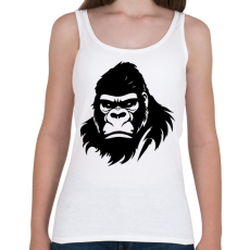 PRINTFASHION Gorilla fej - Női atléta - Fehér