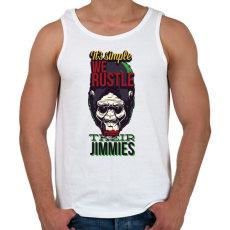 PRINTFASHION Gorilla - Férfi atléta - Fehér