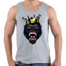 PRINTFASHION Gorilla king - Férfi atléta - Sport szürke