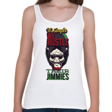 PRINTFASHION Gorilla - Női atléta - Fehér női trikó