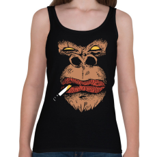 PRINTFASHION Gorilla smoking - Női atléta - Fekete