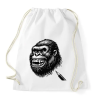 PRINTFASHION Gorilla - Sportzsák, Tornazsák - Fehér