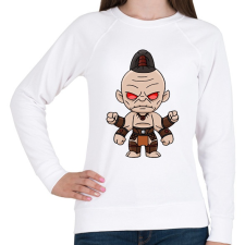 PRINTFASHION Goro - Női pulóver - Fehér női pulóver, kardigán