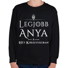 PRINTFASHION got-legjobb-anya-white - Gyerek pulóver - Fekete