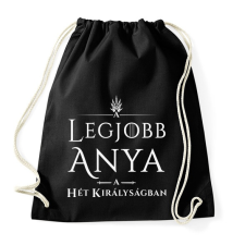 PRINTFASHION got-legjobb-anya-white - Sportzsák, Tornazsák - Fekete tornazsák