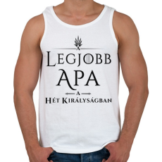 PRINTFASHION got-legjobb-apa-black - Férfi atléta - Fehér