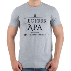 PRINTFASHION got-legjobb-apa-black - Férfi póló - Sport szürke