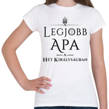 PRINTFASHION got-legjobb-apa-black - Női póló - Fehér női póló