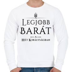 PRINTFASHION got-legjobb-barat-black - Férfi pulóver - Fehér