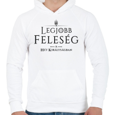 PRINTFASHION got-legjobb-feleseg-black - Férfi kapucnis pulóver - Fehér férfi pulóver, kardigán