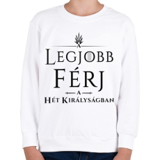 PRINTFASHION got-legjobb-ferj-black - Gyerek pulóver - Fehér