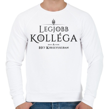 PRINTFASHION got-legjobb-kollega-black - Férfi pulóver - Fehér férfi pulóver, kardigán
