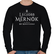 PRINTFASHION got-legjobb-mernok-white - Férfi pulóver - Fekete női pulóver, kardigán