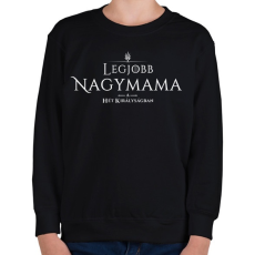 PRINTFASHION got-legjobb-nagymama-white - Gyerek pulóver - Fekete