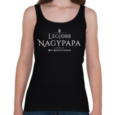 PRINTFASHION got-legjobb-nagypapa-white - Női atléta - Fekete