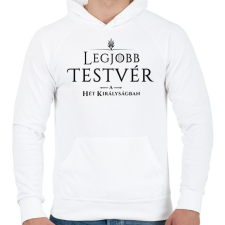 PRINTFASHION got-legjobb-testver-black - Férfi kapucnis pulóver - Fehér férfi pulóver, kardigán