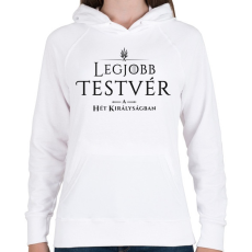 PRINTFASHION got-legjobb-testver-black - Női kapucnis pulóver - Fehér