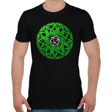 PRINTFASHION Goth kör (Zöld) - Férfi póló - Fekete