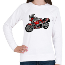 PRINTFASHION gpz - Női pulóver - Fehér női pulóver, kardigán