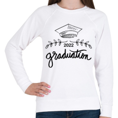 PRINTFASHION Graduation 2022 - Diplomás minta - Női pulóver - Fehér