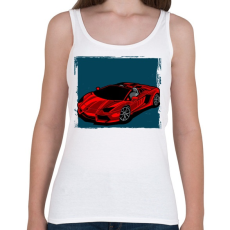 PRINTFASHION Graffiti - Autó - Női atléta - Fehér