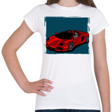 PRINTFASHION Graffiti - Autó - Női póló - Fehér női póló