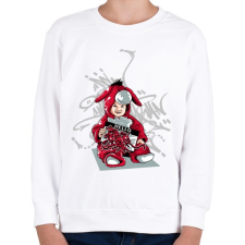 PRINTFASHION Graffiti - baba - Gyerek pulóver - Fehér gyerek pulóver, kardigán