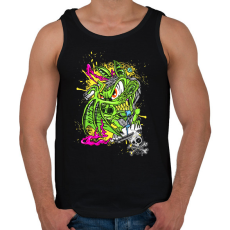 PRINTFASHION Graffiti - Férfi atléta - Fekete