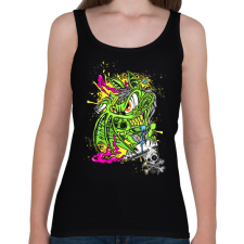 PRINTFASHION Graffiti - Női atléta - Fekete női trikó