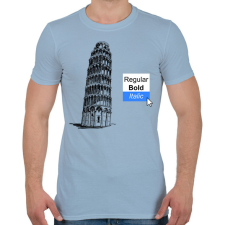 PRINTFASHION Grafikus humor - Férfi póló - Világoskék férfi póló