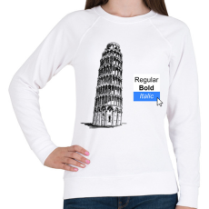 PRINTFASHION Grafikus humor - Női pulóver - Fehér