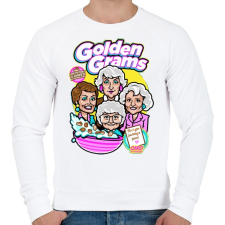 PRINTFASHION Granny-díj - Férfi pulóver - Fehér férfi pulóver, kardigán