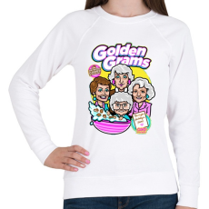 PRINTFASHION Granny-díj - Női pulóver - Fehér