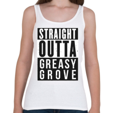 PRINTFASHION Greasy Grove - Női atléta - Fehér női trikó