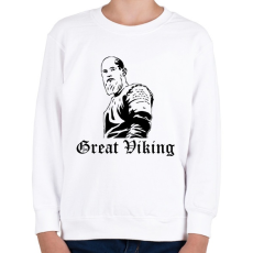 PRINTFASHION Great Viking - Gyerek pulóver - Fehér