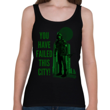 PRINTFASHION Green Arrow - Női atléta - Fekete női trikó