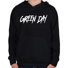 PRINTFASHION GREEN DAY - Gyerek kapucnis pulóver - Fekete