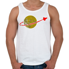 PRINTFASHION Green planet - Férfi atléta - Fehér atléta, trikó