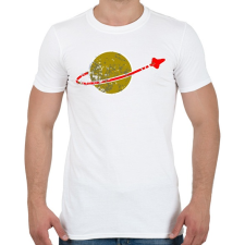 PRINTFASHION Green planet - Férfi póló - Fehér férfi póló
