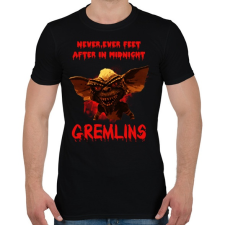 PRINTFASHION Gremlins - Férfi póló - Fekete férfi póló