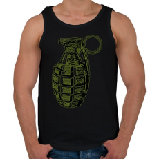 PRINTFASHION Grenade - Férfi atléta - Fekete