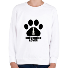 PRINTFASHION Greyhound Lover - Gyerek pulóver - Fehér