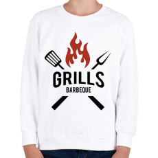 PRINTFASHION Grill - Gyerek pulóver - Fehér