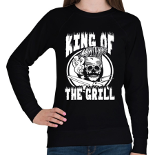 PRINTFASHION Grill király - Női pulóver - Fekete női pulóver, kardigán