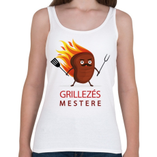 PRINTFASHION Grillezés mestere - Női atléta - Fehér