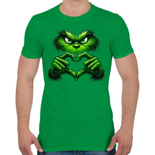 PRINTFASHION Grinch - Férfi póló - Zöld férfi póló