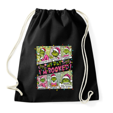 PRINTFASHION Grinch I'm Booked - Sportzsák, Tornazsák - Fekete tornazsák