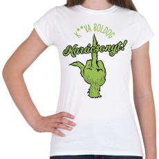 PRINTFASHION Grinch karácsony - Női póló - Fehér