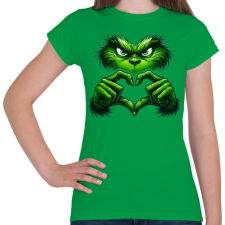 PRINTFASHION Grinch - Női póló - Zöld női póló