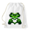 PRINTFASHION Grinch - Sportzsák, Tornazsák - Fehér